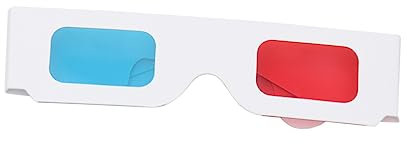 ARTIBETTER Es 3D Stereoskopische Brille Rot für Jungen und Mädchen Party und Heimkino
