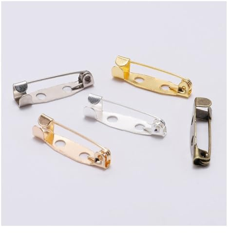 Wisafory Lot de 50 épingles à broches, épingles de sécurité, épingles à revers, épingles pour DIY, couture, mariage, insignes, corsets, création de bijoux, artisanat, étiquettes de noms, couleurs