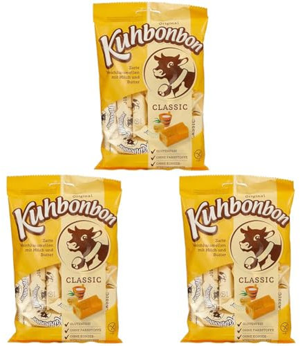 Kuhbonbon Clásico Caramelo 200 g (Paquete de 3)