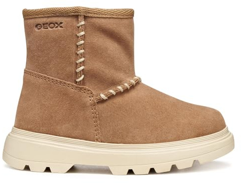Geox B Kiddartah Girl, Stivale alla Caviglia Bimba 0-24, Whisky, 23 EU