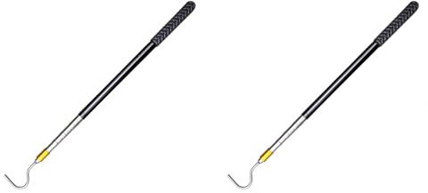 Lnfxkvva 2pcs 61inch Snake Hook Reptile Catcher Stick Pole,Snake Handling Tool Kit for Rattlesnakes Python Copperhead Removal