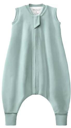 Mosebears Saco de Dormir para Bebé 1.0 Tog - Saco de Dormir de Algodón para Recién Nacidos, Niños y Niñas(Sage,S(6-12 Meses))