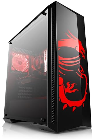 Gaming PC mit Windows 11 Home | AMD Ryzen 5 5500 6x3.6GHz | RTX 5060 | 1000GB M.2 NVMe | 16GB DDR4 RAM | WLAN | Computer für Zocker, Gamer Desktop Rechner zum Spielen | A12612