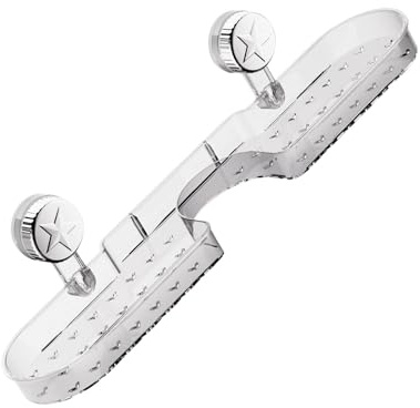 GMBYLBY Rustproof Shower Organiser For Shampoo Wall Mounted Suction Cup Storage Rack Space Saving Bathtub Accessories Holder Shampoo And Towel Holder