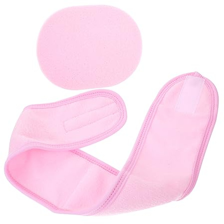 ARTSEWPLY Bandeau Spa et Maquillage avec Éponge de Lavage Visage Accessoire Esthétique pour Soins Du Visage Femmes Doux et Léger pour Yoga et Bain