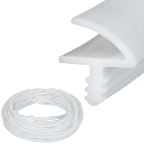 Joint de porte en silicone pour cadre de porte, 10 m, pour rainure de 3 mm et feuillure de 11 mm, isolation phonique, anti-collision et résistance à l'humidité