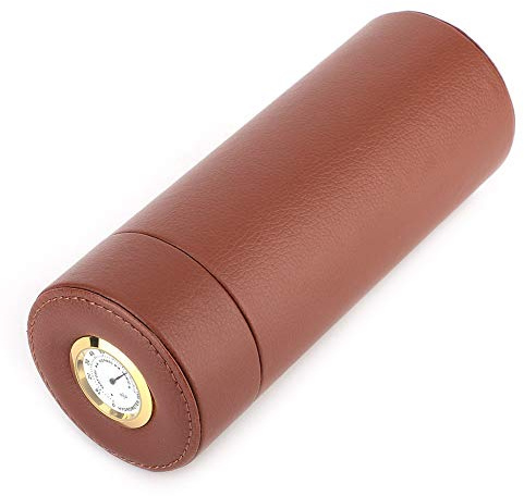 Akozon Akozon Vintage Handgjorda Förvaringsbox för Träsmycken Dekorativ Bokstil med Pu-lädertryck för Böcker och Tillbehör (Brun)