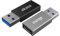 Akasa USB Type-A Male to USB Type-C Female Adapter, 3.2 USB C Adaptor for 10Gbps Data Transfer & Fast Charging, Compatible with Laptop, Phone, Tablet & PC, 2 Pack, Black & Space Gray, AK-CBUB61-KT02
