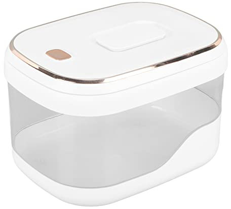 Distributeur de Céréales, Seau à Riz de Type Presse, Grande capacité, Récipient de Stockage de Riz, Distributeur D'aliments Secs avec Tasse à Mesurer, Boîte à Riz pour Collations (10KG)