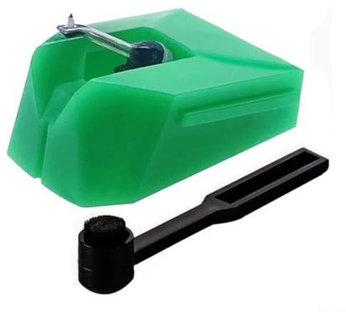 Record Player Needle, For AT-VMN95E Turntable Needle With Cleaning Brush, For UDIO-TECHNICA VM95 Series Cartridges, Vinyl Record Player Accessories