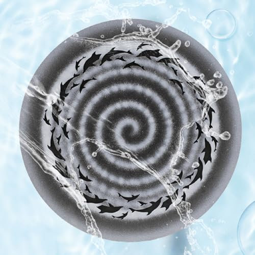 XDTKJDZ Stream Drum,Wooden Ocean Drum Rain Disk, Sound Healing Wave Drum, 18cm/25cm Optional, Hand Disc Drum, Gift For Yoga Meditation, For Spiritual Music, Reflection