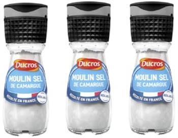 Sel de Méditerranée Ducros 3 Moulins de 68g - Luvraison Gratuite France (3 moulins)