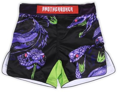 LDOZ Pantalones Cortos de Boxeo MMA BJJ Muay ThaiCross, Pantalones Cortos de Entrenamiento con cordón para Adultos y niños(Purple,M)