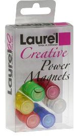 Laurel Haftmagnet Power Zylinder, 14 x 19 mm, 1900 g, kristallfarbig sortiert