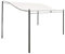 courti Toit Rechange pour Tonnelle, Imperméable Auvent Tente Outdoor, Pergola Pavillon Style Moderne pour Tonnelle Jardin, (sans Support)