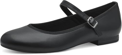 MARCO TOZZI Ballerine da Donna vegane con Cinturini Color Nero (Black Nappa) 40 EU