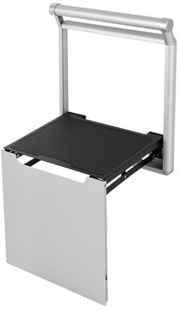 Dusch Badestühle Klappbarer Duschsitz für die Wandmontage Wandmontierter Dusch-Klappsitz,Duschbadestuhl Duschklappsitz Wandmontage,Duschstuhl für ältere Menschen(Silber)
