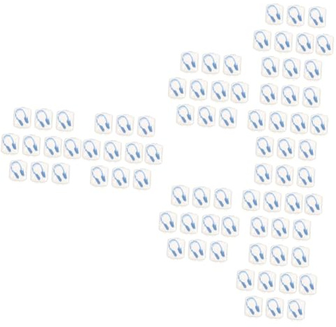 Anneome 80 Piezas Clip De Nariz Tapones Nasales para Malos Olores Tapones Nasales para Olores Pinza Nasal Antiasfixia Hemorragias Nasales Pellizco De Nariz Piscina Blue Ordenador Personal