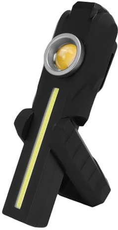 Yanmis Luz para Detalles de Automóviles, Luz de Inspección de Pintura Recargable de 500 Lm con Base Magnética y Gancho, Lámpara de Trabajo LED Automotriz Plegable Recargable por USB