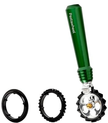 Marcato Rotella Tagliapasta, Pastawheel, Alluminio e Plastica, Verde, Linea Premkium