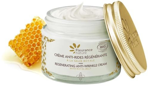 Fleurance Nature- Crème anti-rides régénérante à la gelée Royale- 50ml- Crème visage jour hydratante certifié Bio Cosmos Ecocert- Soin facial femme crème de jour - fabriqué en France - 21156 (1)
