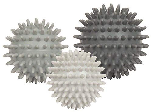Igel-Ball hart, 3er Set, Massageball, Noppenball, Faszienball
