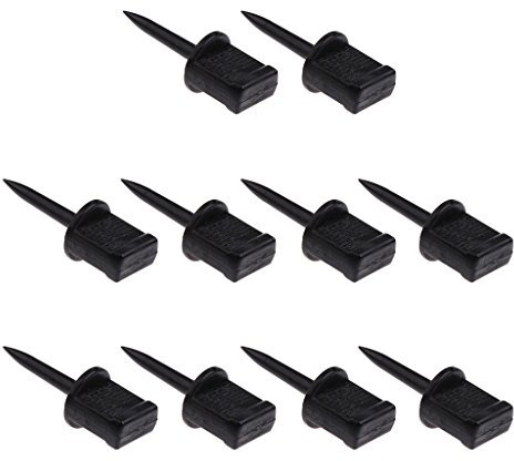 Perfeclan 10pcs Bogen Nagel Zielscheibe Bogenschießen Ziel Nagel, Schwarz