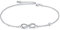 AOBOCO Infinity Armband Damen Sterling Silber 925 Unendlichkeitszeichen Armbänder