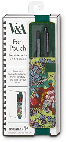 IF V & A Bookaroo Trousse à stylos Motif faisan Sundour Vert