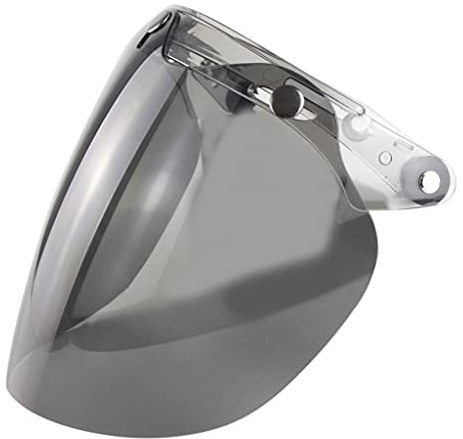 DANLINI Motorradhelme Objektiv, Jethelm Visier 3 Snap Shield Visor Bunte Helm Bubble Visier Motorradhelm Zubehör Deep Tea