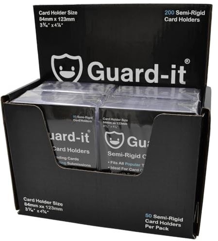Guard-it - 200 custodie semirigidi per carte sportive e collezionabili - Consigliate per PSA, BGS, ACE, SGC e CGC