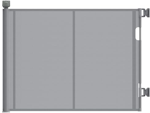 Luvore Cancelletto di Sicurezza Retrattile per Bambini, 0-140 cm, Cancelletto di Sicurezza per Cani, Cancello Bambini Adatto per Scale, Corridoi, Interni ed Esterni Grigio