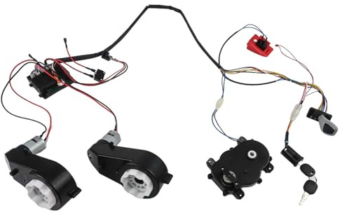 Hasaller Kit di cablaggio per auto elettrica per bambini, 12 V, fai da te, con circuiti di controllo remoto, cambio, interruttore a pedale del motore, protezioni da sovraccarico per bambini