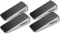 Strongest Home Wall & Door Stopper, Heavy Duty Door Stop Wedge Made of Premium Quality Zinc and Rubber Suits Any Door, Any Floor, Set of 4 Plus Self Adhesive Wall Protectors