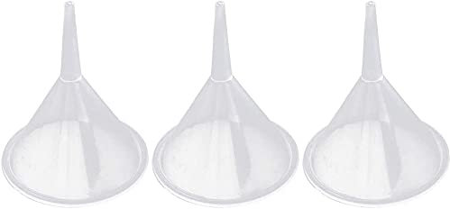 U-M Mini Imbuto Adatto per Bottiglie Sottili di Collo di Bottiglia, Plastica, Trasparente, Diametro Massimo 40 mm, Diametro Foro 3 mm, Trasferimento del Liquido