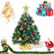 60cm Mini Weihnachtsbaum,Mini Tannenbaum für Tisch,Weihnachtsbaum Miniatur,Mini Weihnachts Baum mit LED Lichterketten,Künstlicher Weihnachtsbaum,Weihnachts Baum klein,Christbaum,Weihnachtsdeko