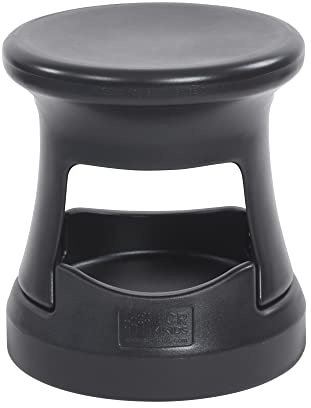 ECR4Kids Active Storage Wobble Stool, 15in Seat Height, Childrens Furniture, Black