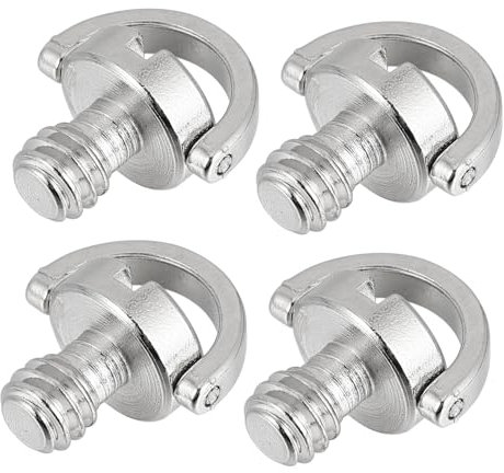 Uonlytech 4pièces Vis pour Trépied De Caméra Fixation Sécurisée Accessoires De Photographie Montage Compatible avec Trépieds Et Monopodes