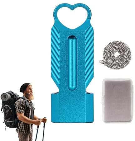 Loud Survival Whistle, Double Barrel Whistle - Aluminum Rescue Signaling High Decibel Survival Whistle with Lanyard | Kids Life Saving Equipment for Backpacking Fishing Kayak