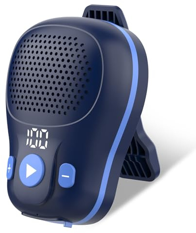 ZYHKON Altavoz Bluetooth 5.4 portátil, Mini Altavoz Inalámbrico Bluetooth con Clip, Micrófono ENC Integrado para Música y Llamadas Manos Libres, 18H Altavoces Bluetooth Impermeable, Azul Oscuro