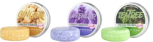 Tea Tree Shampoo Bar 80g – Sulfate-Free Vegan Solid Shampoo for Dandruff-Prone & Oily Scalp – With Coconut Oil, Shea Butter & Lemon – Plastic-Free Natural Hair Care