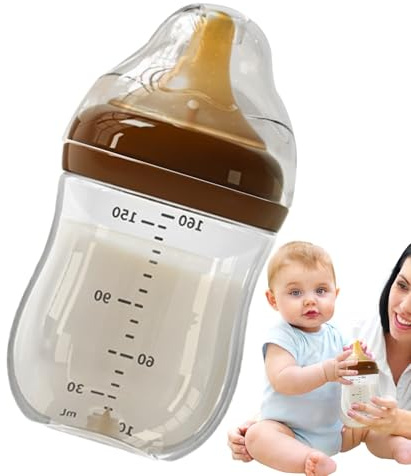 de leche natural para bebés: alimentador anticólicos para recién nacidos, accesorio de alimentación infantil, de 160 ml, herramienta para administrar leche | La construcción ergonómica