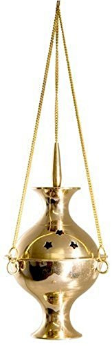 Accessories - Brass Burners Hanging Censer/Charcoal Incense Burner, 6 H