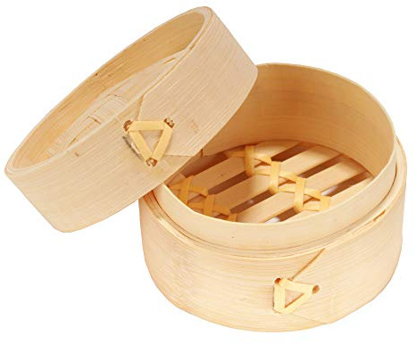 BambooMN 3 Inch Mini Bamboo Dim Sum Dumpling Steamer Basket for Dessert Party Favors Wedding Birthday Home Decorations Supplies, BambooMN 30 Pieces