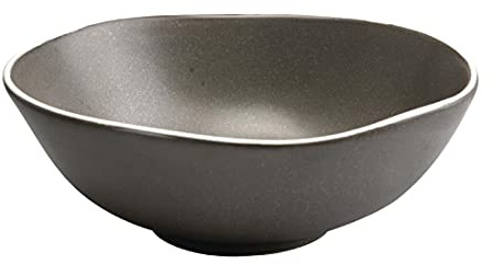 Olympia Chia Bowls in Charcoal - Porcelain - 210(�) mm - 1250 ml 44 Oz - 6 pc