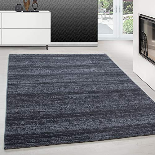 Teppium Moderner Kurzflor Teppich Wohnzimmer 160x230 cm Grau - Flauschiger Teppich Waschbar, Einfarbig, Pflegeleicht, Weich - Ideal für Schlafzimmer, Esszimer und als Küchenteppich