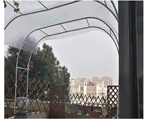 Piastra di copertura per serra in plastica acrilica trasparente, in policarbonato, resistente agli urti, facile da piegare e tagliare, per pergola, balcone (colore: 1,2 mm, dimensioni: 1 x 2 m)