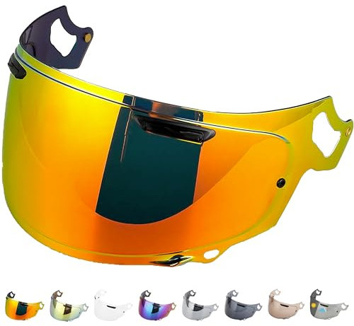 Everalo Visera Casco Compatible con Arai Chaser X - Rx7v - Rx7x - Quantic - Quantum X - Signet X - Defiant X - Concept X - Profile V - Qv Pro - Pantalla Vas-V Pinlock Listo Listo (Rojo)