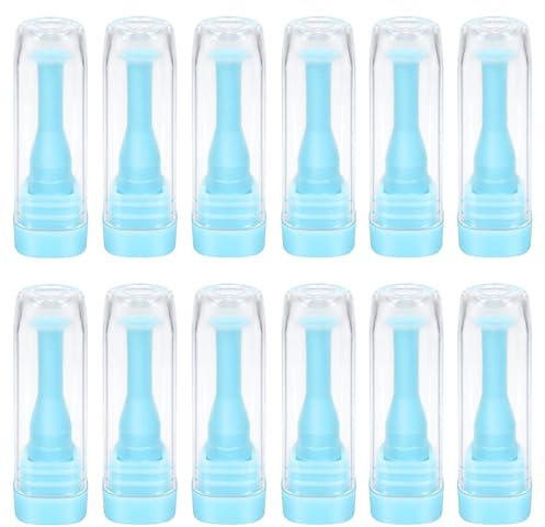 Lishae Hartkontaktlinsenentferner und Einführwerkzeug für RGP- und Sklerallinsen – Saugglocke (blau), 10 Stück