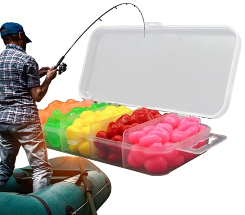 ETUCYNG Señuelos de maíz, 200 cebos de pesca de maíz, cebos de pesca para carpas de maíz, 5 colores, cebo de simulación para carpa de maíz, cebo flotante, cebo artificial de maíz